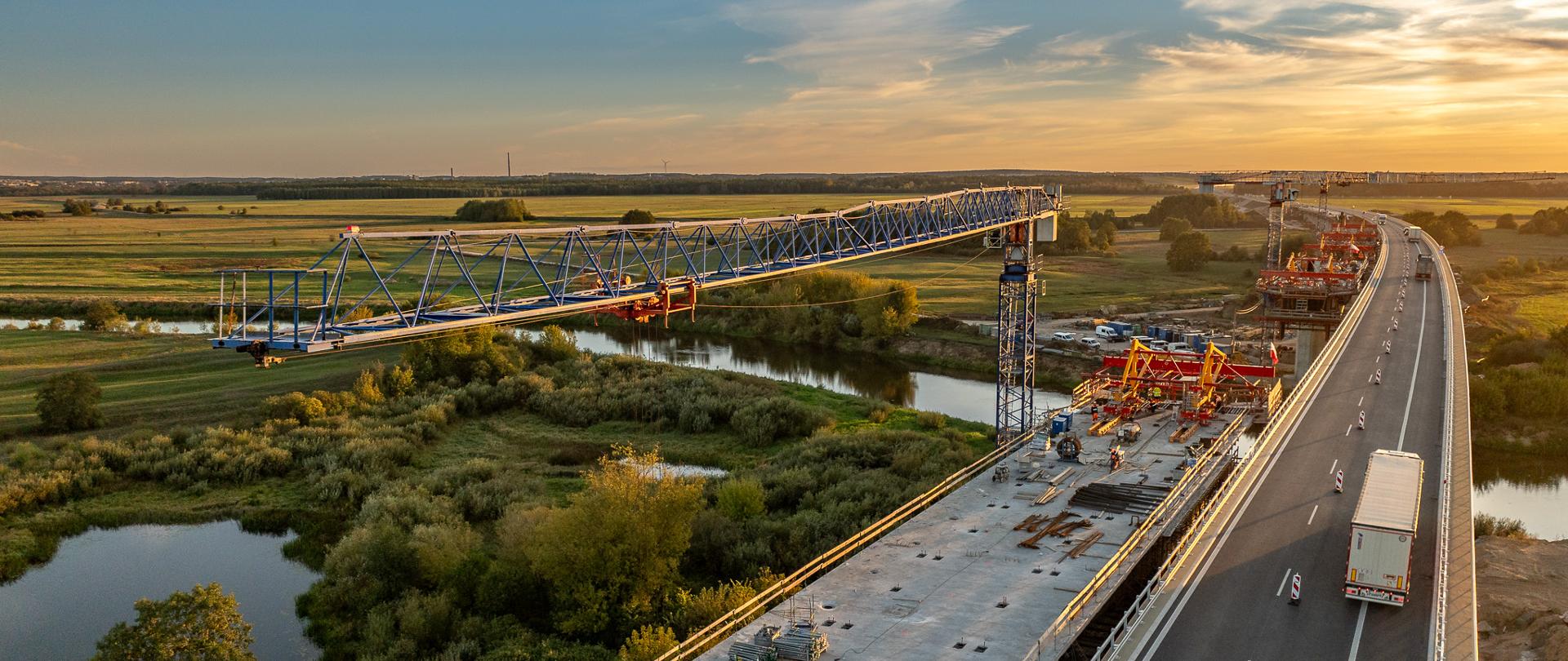 S61 Łomża Zachód - Kolno, nowy most na Narwi, po udostępnieniu do ruchu