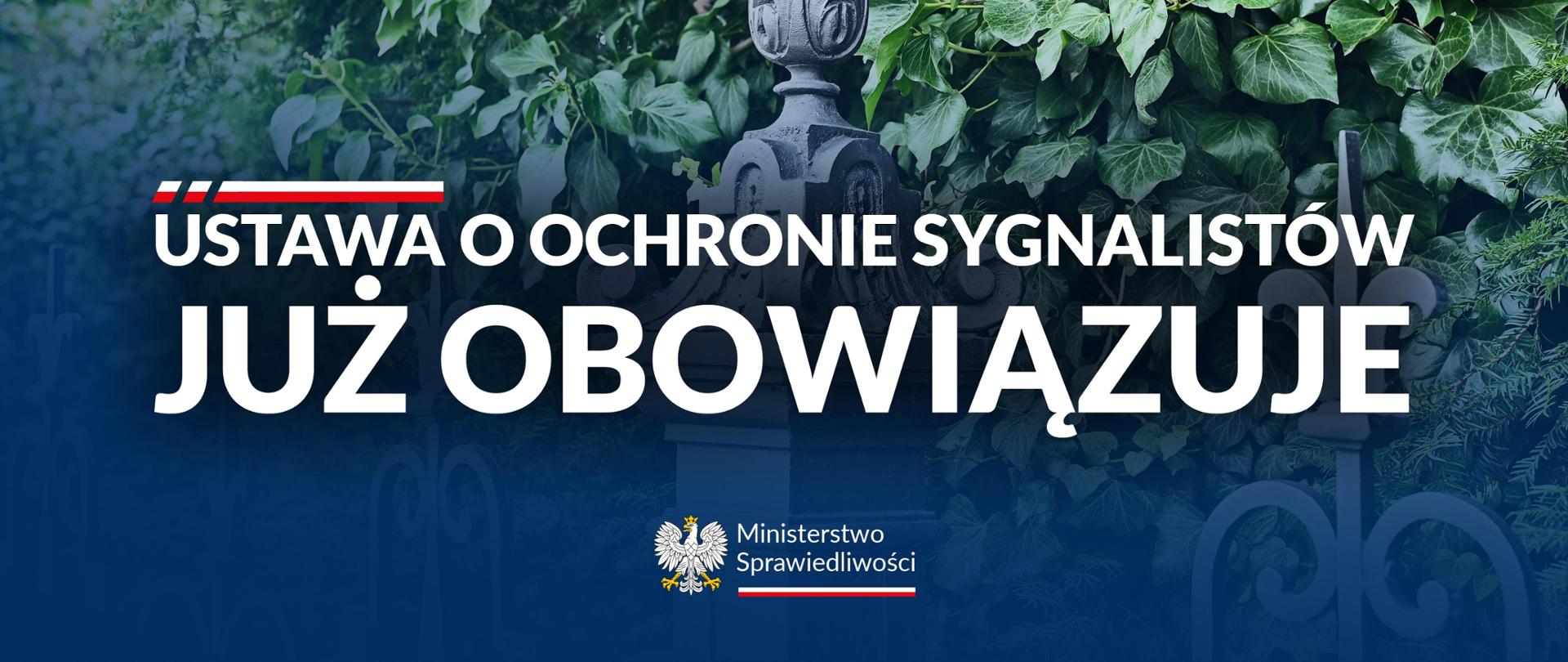 Ustawa o ochronie sygnalistów już obowiązuje