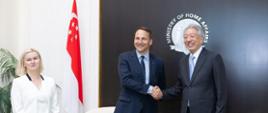 Minister Radosław Sikorski in Singapore - Meeting with Coordinating Minister for National Security Teo Chee Hean.