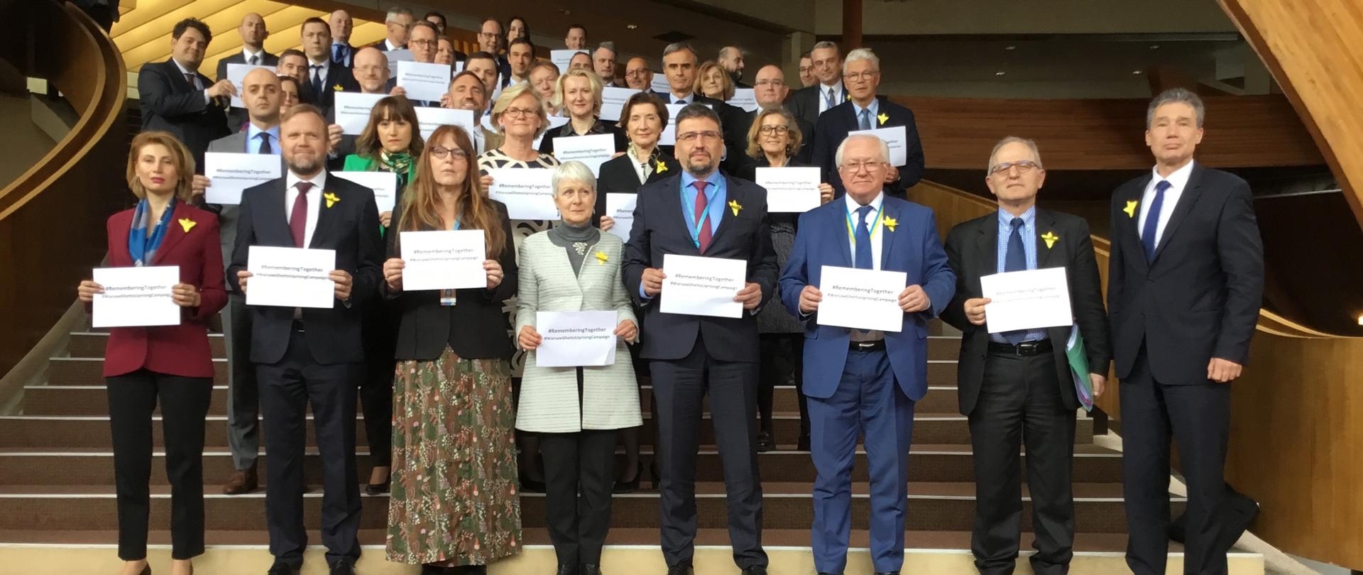 Commemoration of the 80th anniversary of the outbreak of the Warsaw Ghetto Uprising.