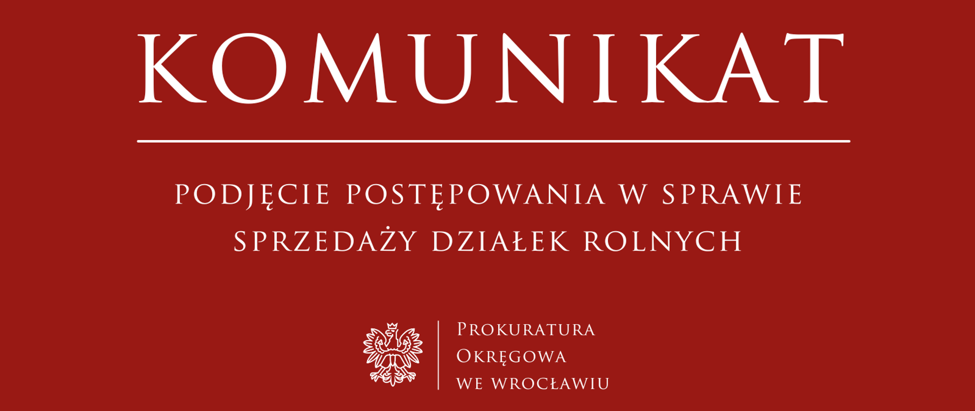 Podjęcie postępowania w sprawie sprzedaży działek rolnych. 