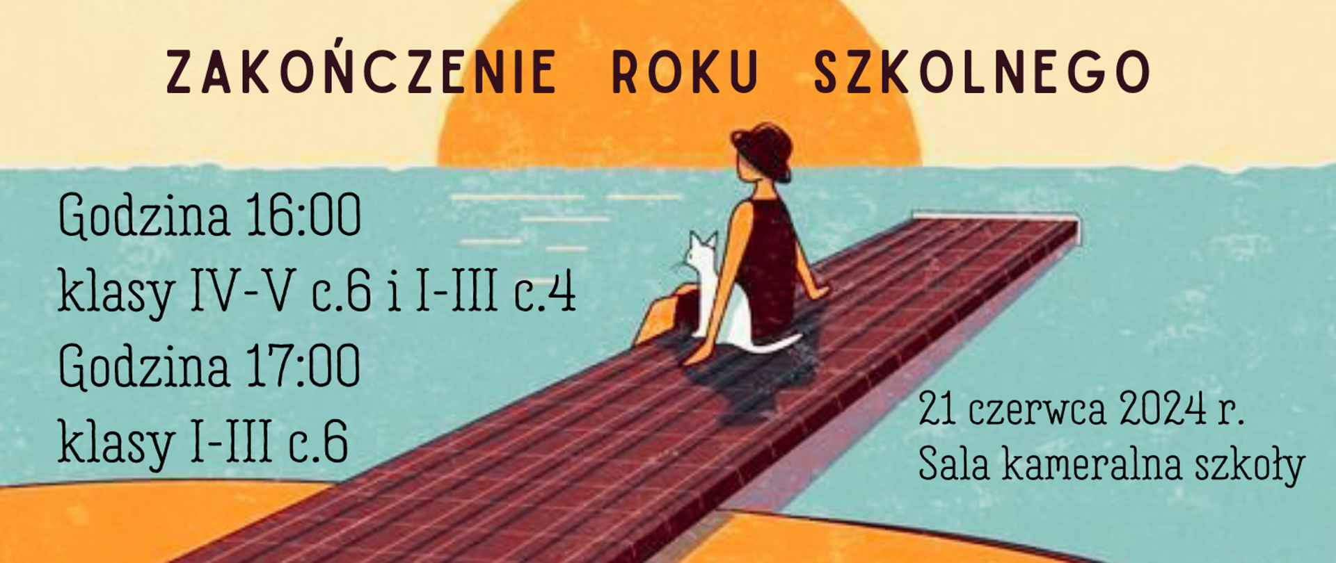 Zdjęcie przedstawia Informację o zakończeniu roku szkolnego 2023/2024