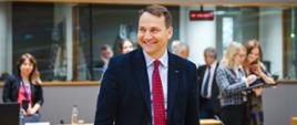 Minister of Foreign Affairs Radosław Sikorski attends Foreign Affairs Council meeting in Brussels on 18 November 2024