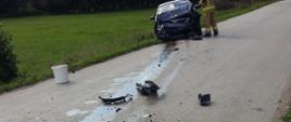 Wypadek drogowy w miejscowości Kamieńczyce