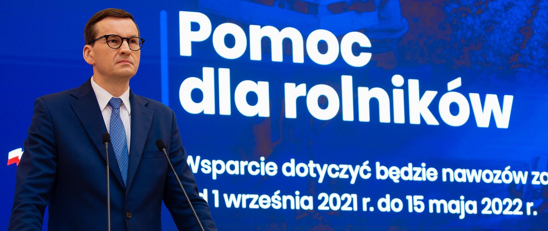 Prime minister Mateusz Morawiecki, Deputy Prime Minister, Minister of Agriculture and Rural Development, Minister of Climate and Environment in conference