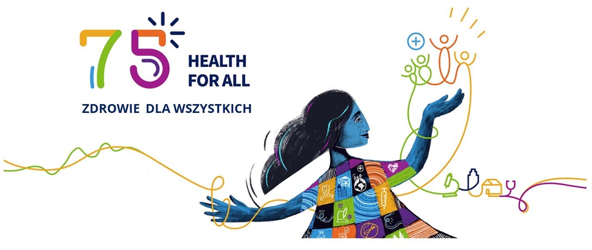 Plakat promujący Światowy Dzień Zdrowia 2023