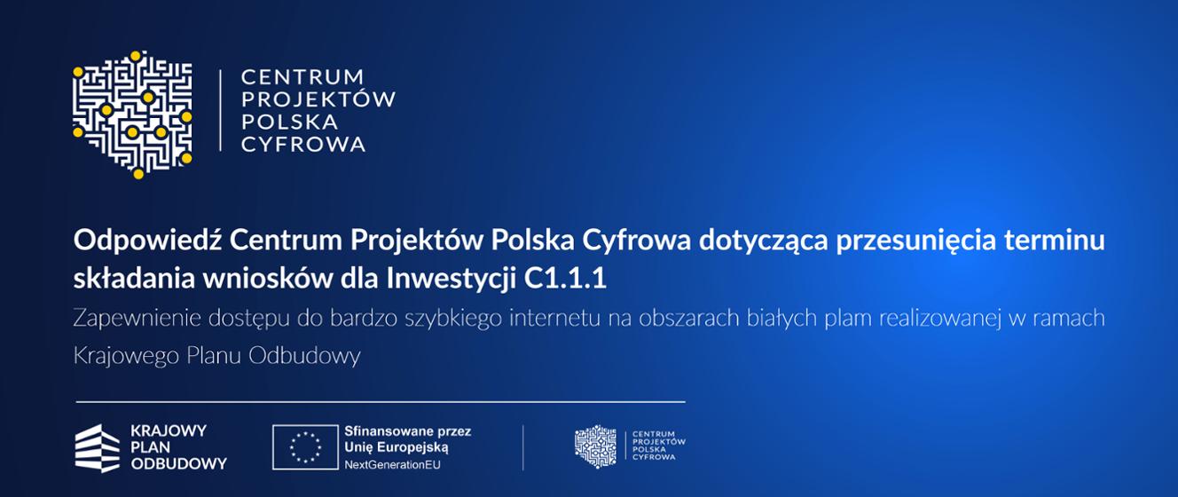 Odpowiedź Centrum Projektów Polska Cyfrowa Dotycząca Przesunięcia ...