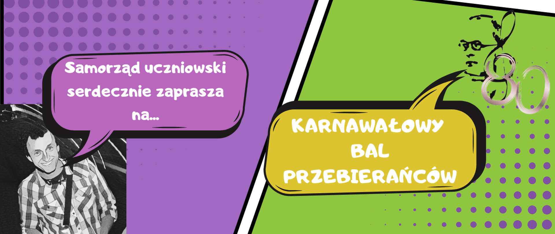 Samorząd Uczniowski zaprasza na Karnawałowy bal przebierańców