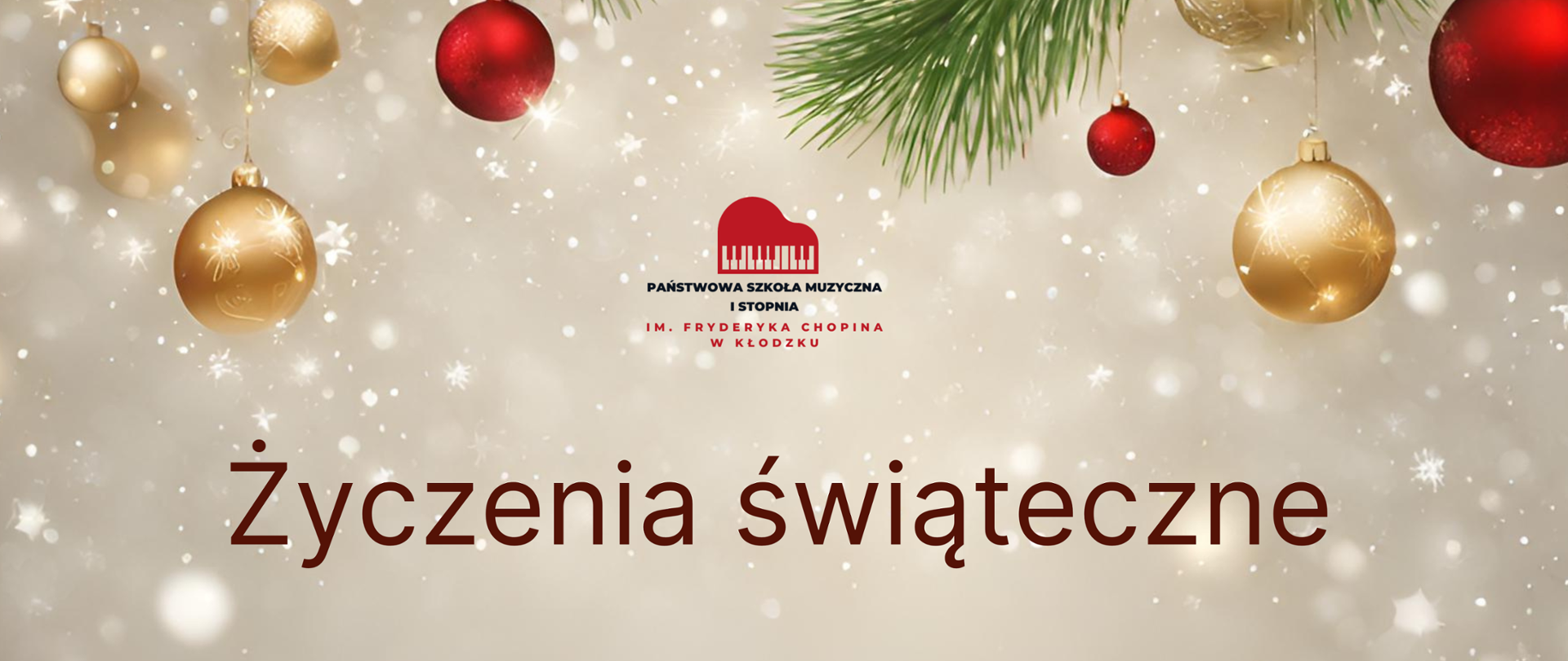 Świąteczna grafika z tekstem "życzenia świąteczne"