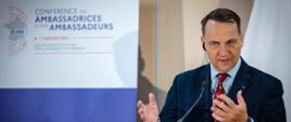 Minister Radosław Sikorski took part in the French Republic Ambassadors' Conference in Paris