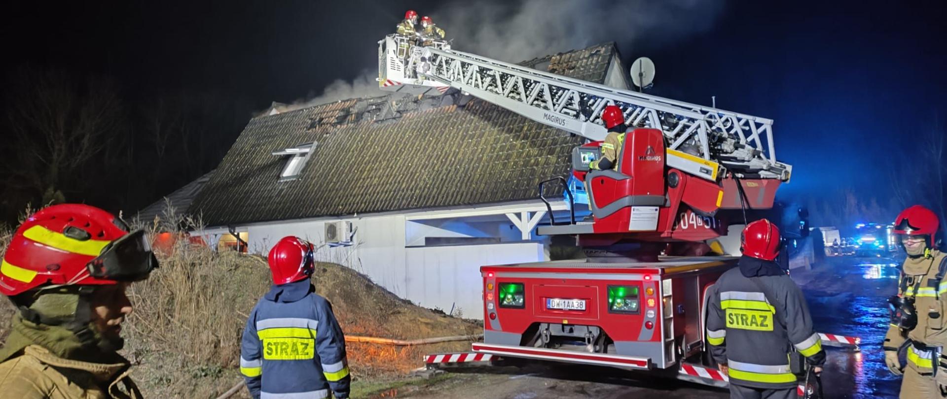 Pożar garażu w miejscowości Jurczyce