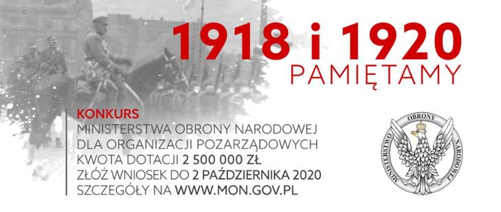 Konkurs MON „1918 i 1920 Pamiętamy” - zachęcamy do udziału!