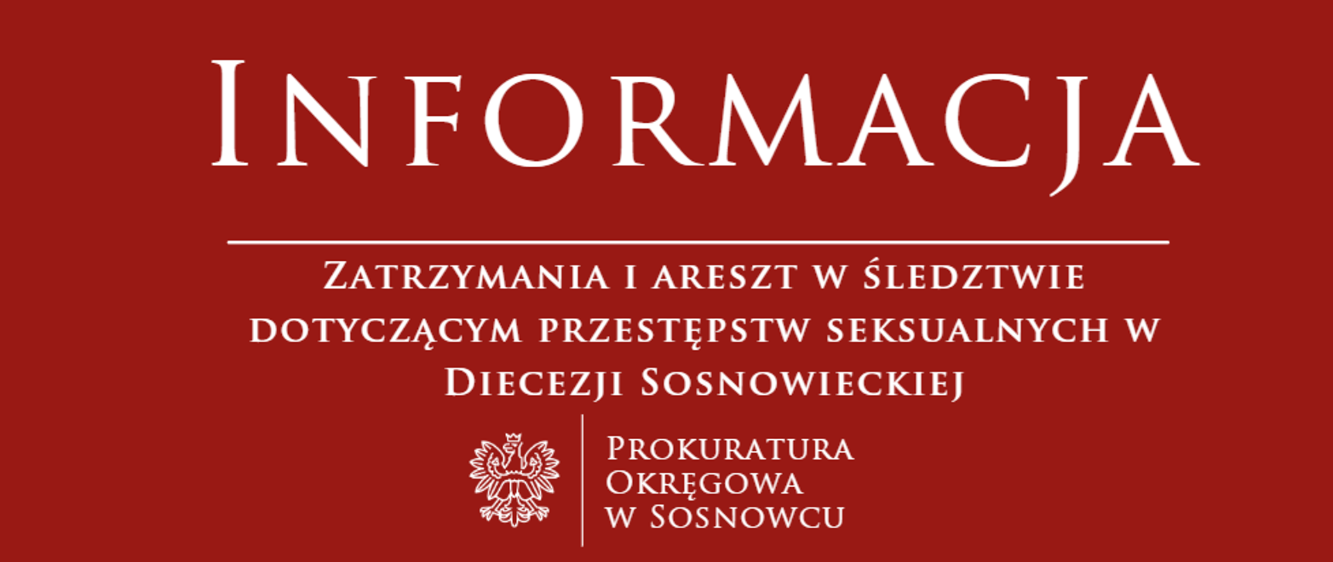 Zatrzymania i areszt w śledztwie dotyczącym przestępstw seksualnych w Diecezji Sosnowieckiej