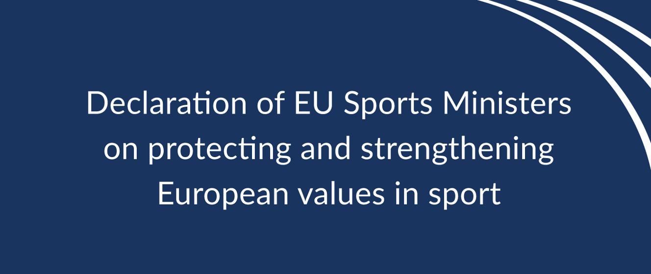 Minister Nitras signs the EU Sports Ministers’ declaration on protecting and strengthening European values in sport – Ministry of Sports and Tourism – Gov.pl website