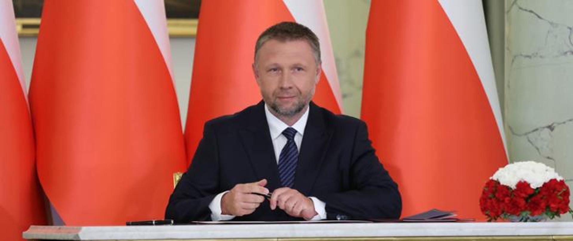 Marcin Kierwiński at the appointment ceremony for the Council of Ministers at the Presidential Palace.