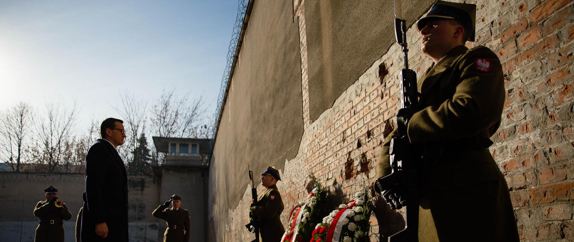 Prime Minister Mateusz Morawiecki during the celebration of the National Day of Remembrance of the Cursed Soldiers in Warsaw.