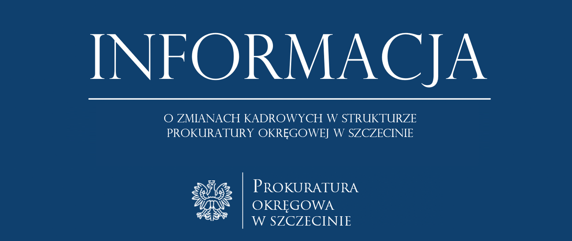 informacja o zmianach kadrowych w strukturze PO w Szczecinie