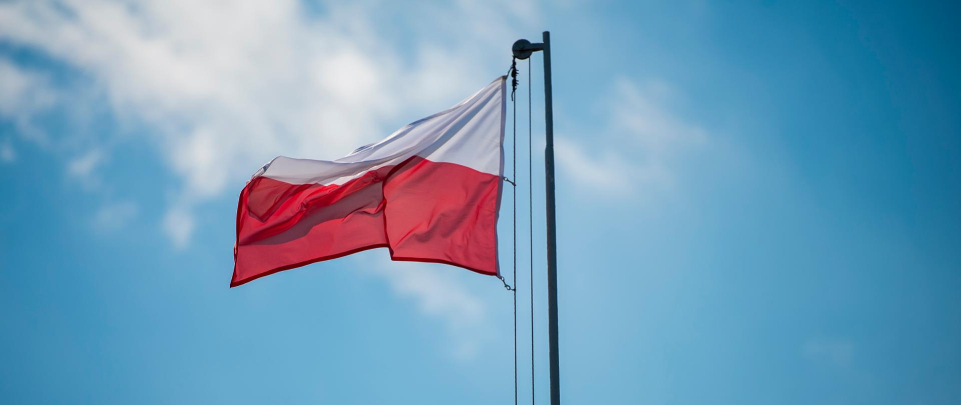 Flaga Polski biało-czerwona