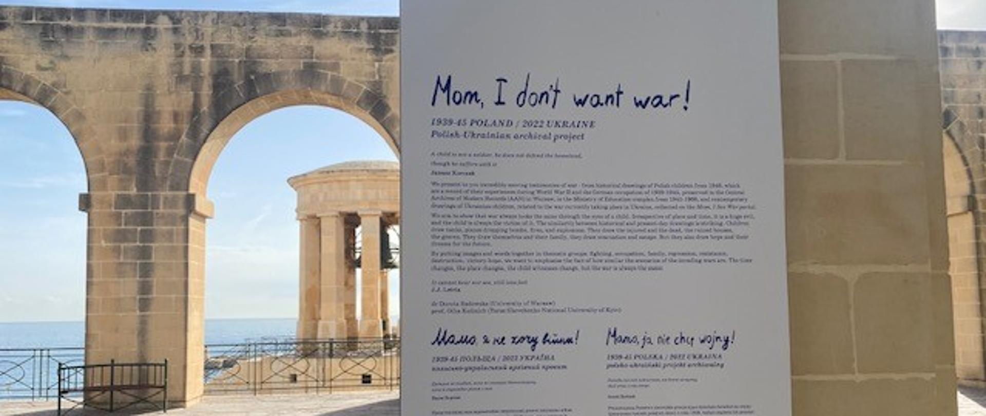 Wystawa "Mom, I don't want war"
