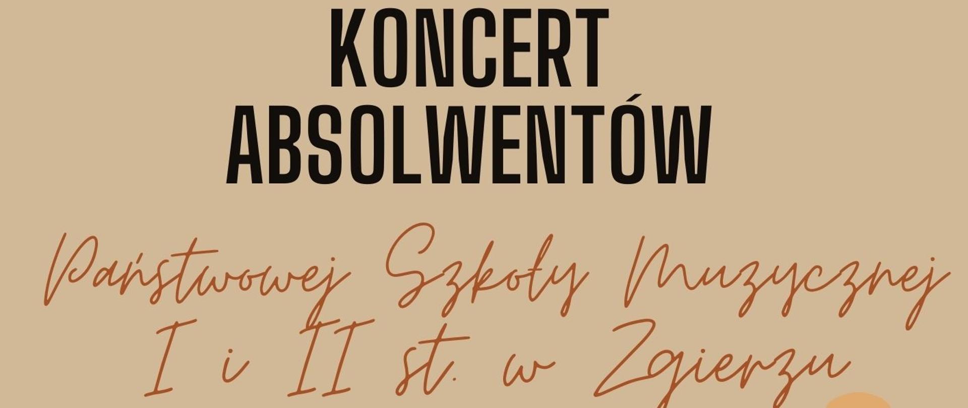 Koncert absolwentów 14.02.2024