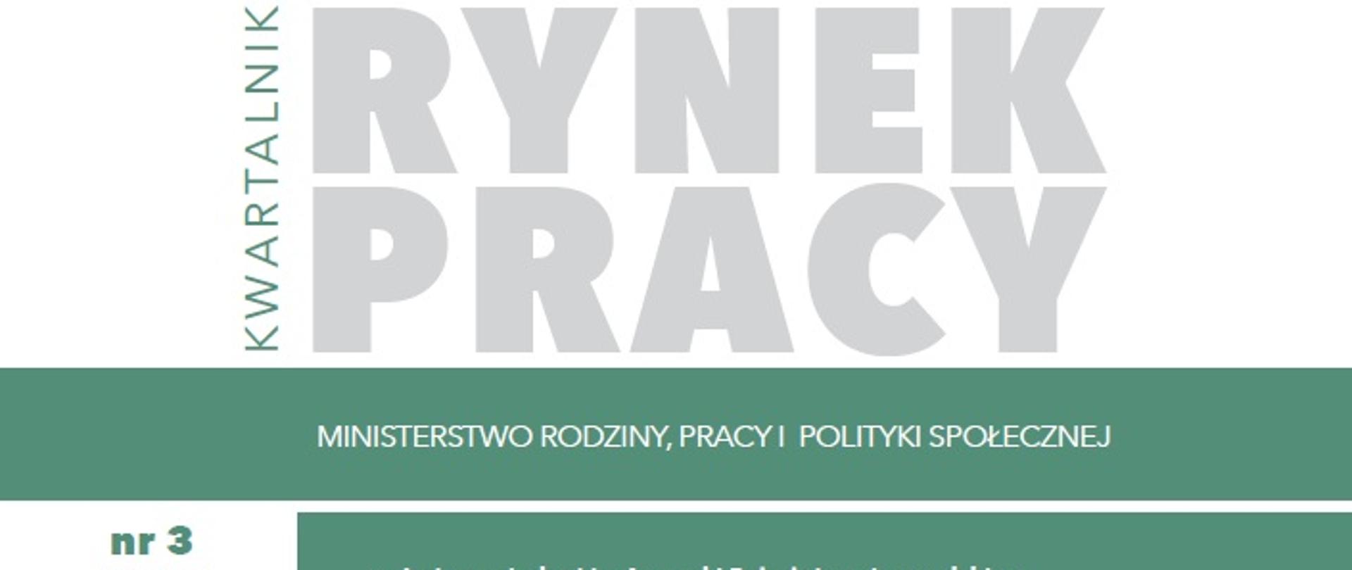 Okładka 3 numeru Rynku Pracy