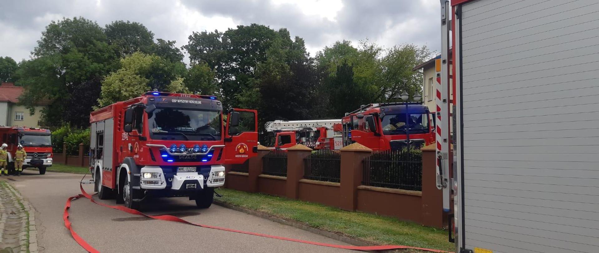 Ćwiczenia jednostek ochrony przeciwpożarowej w Dąbku