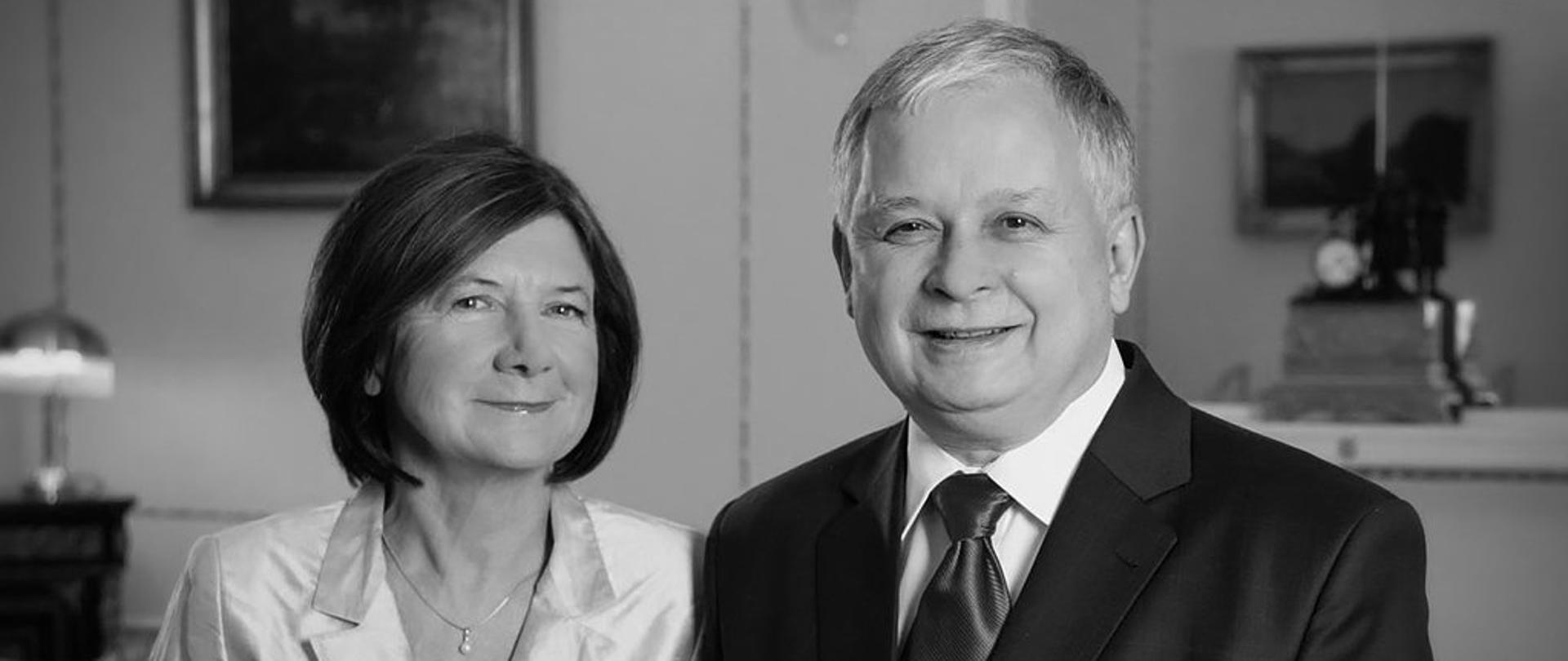 Prezydent Rzeczypospolitej Polskiej Lech Kaczyński i Małżonka Prezydenta RP Maria Kaczyńska