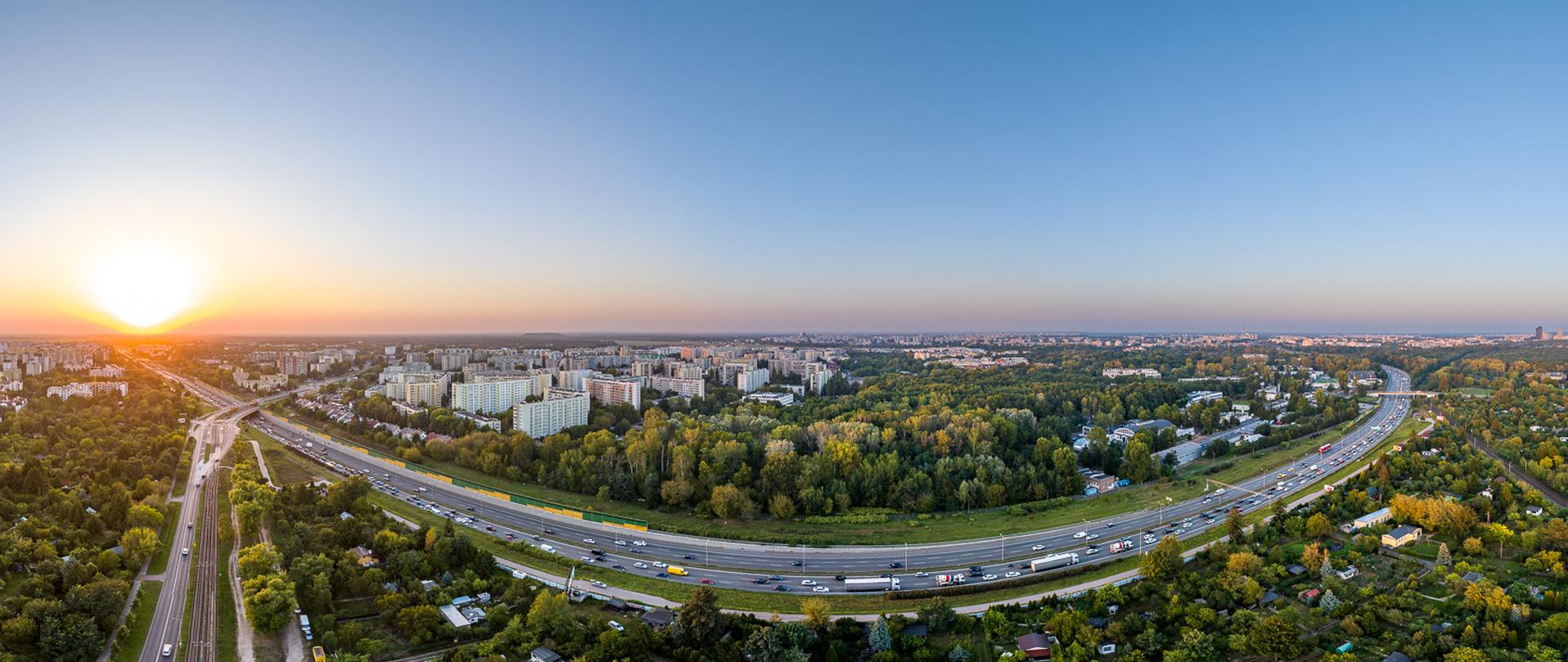 S8 Konotopa - Powązkowska, al. Obrońców Grodna na wysokości Bemowa i przyszłego węzła Warszawa Północ na skrzyżowaniu z S7