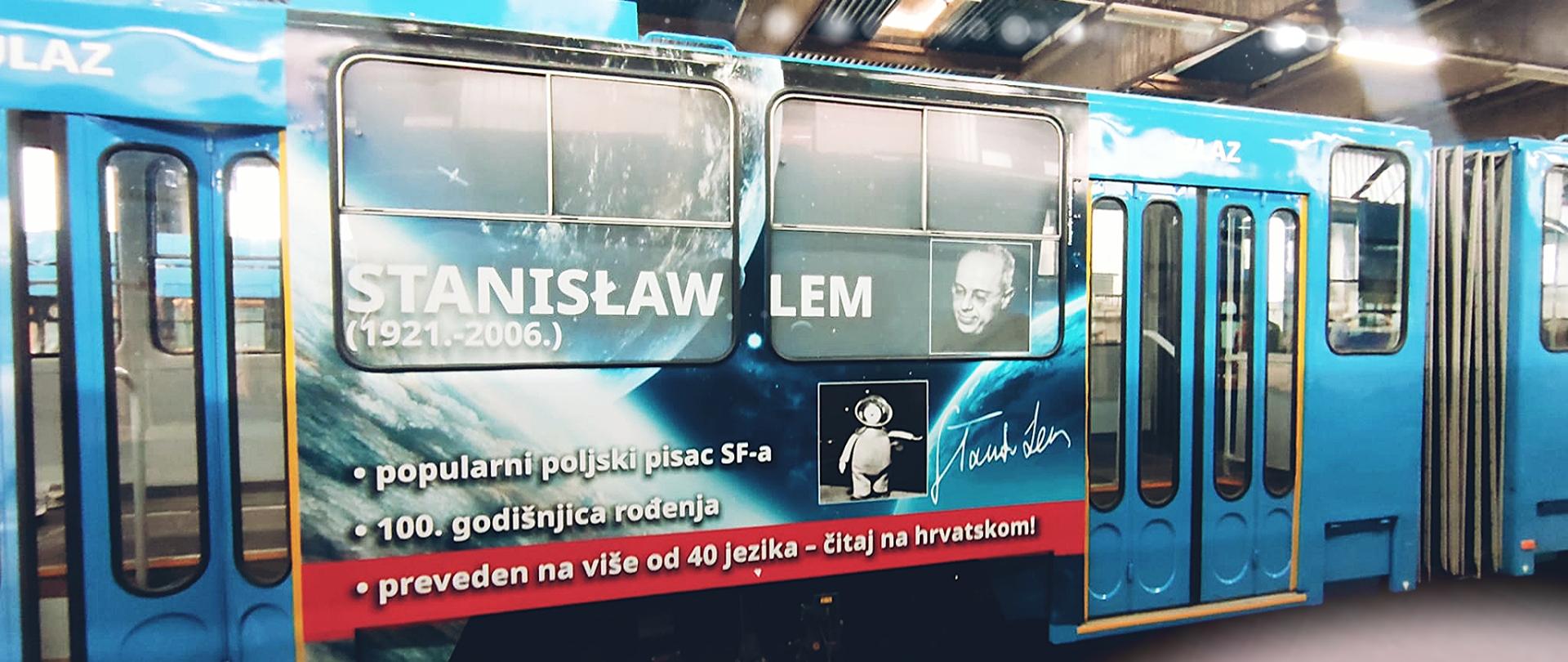 Zagrebački tramvaj s likom Stanisława Lema