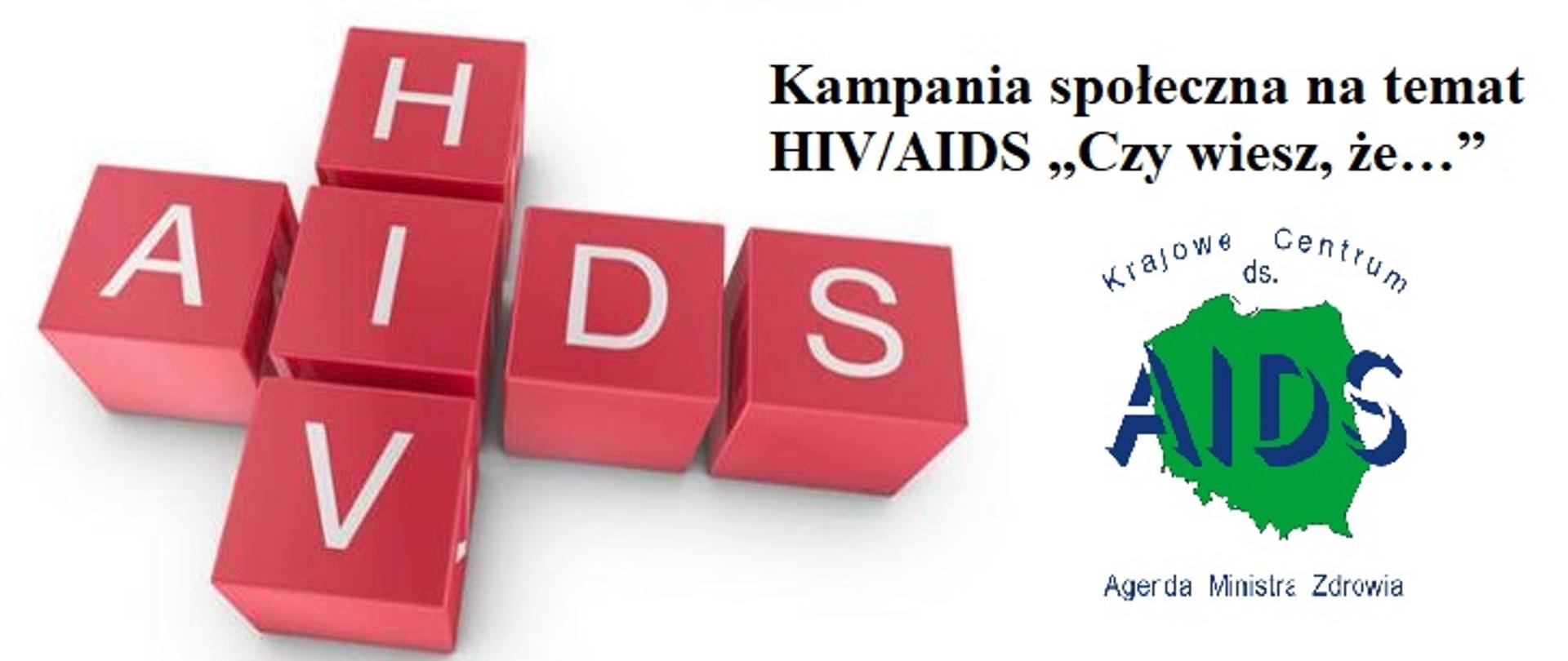 kampania społeczna na temat HIV/AIDS "Czy wiesz, że..."