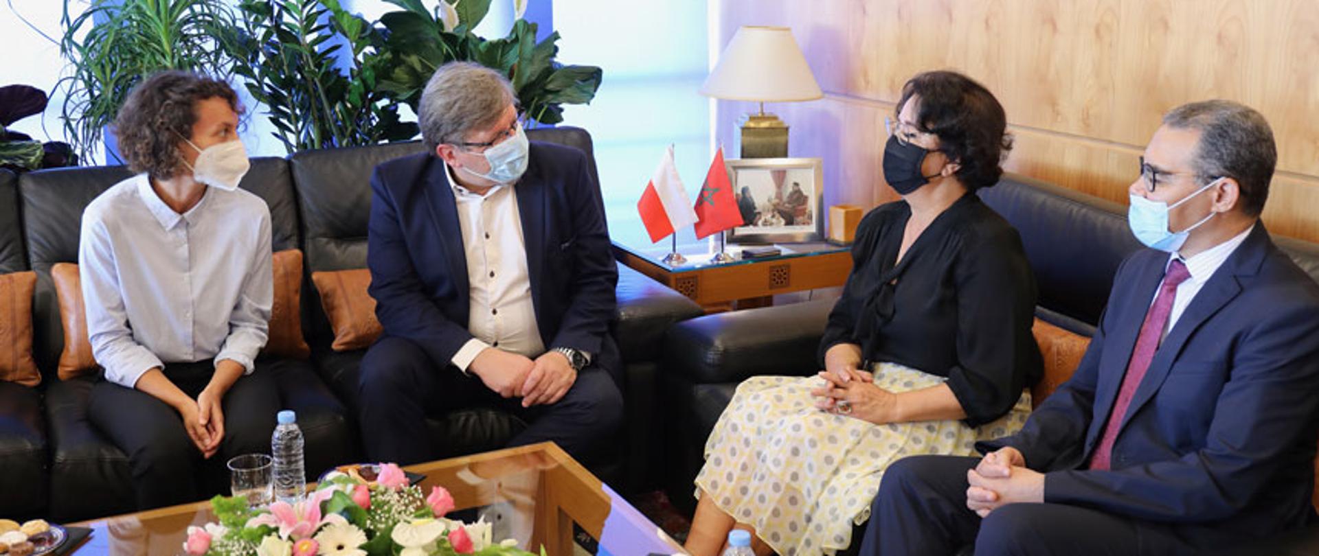 KRRiT Chairman Witold Kolodziejski and Ms Latifa Akharbach, President of the High Council for Audiovisual Communication (HACA)