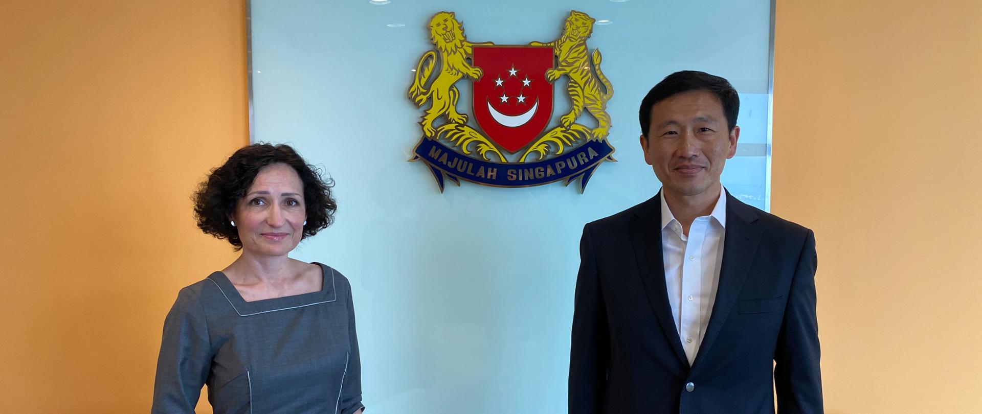 Spotkanie Ambasador z Ministrem Transportu Singapuru Ong Ye Kung