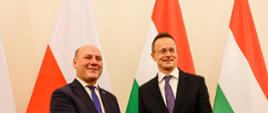 Wizyta ministra spraw zagranicznych Szymona Szynkowskiego vel Sęka w Budapeszcie (4 grudnia 2023)