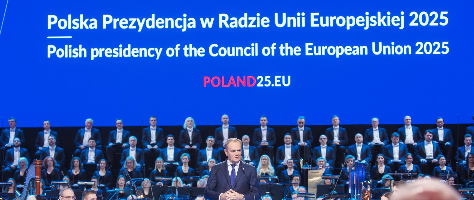 2025.01.03 Warszawa | Gala otwarcia polskiej prezydencji w Radzie Unii Europejskiej | Fot. Krystian Maj/KPRM