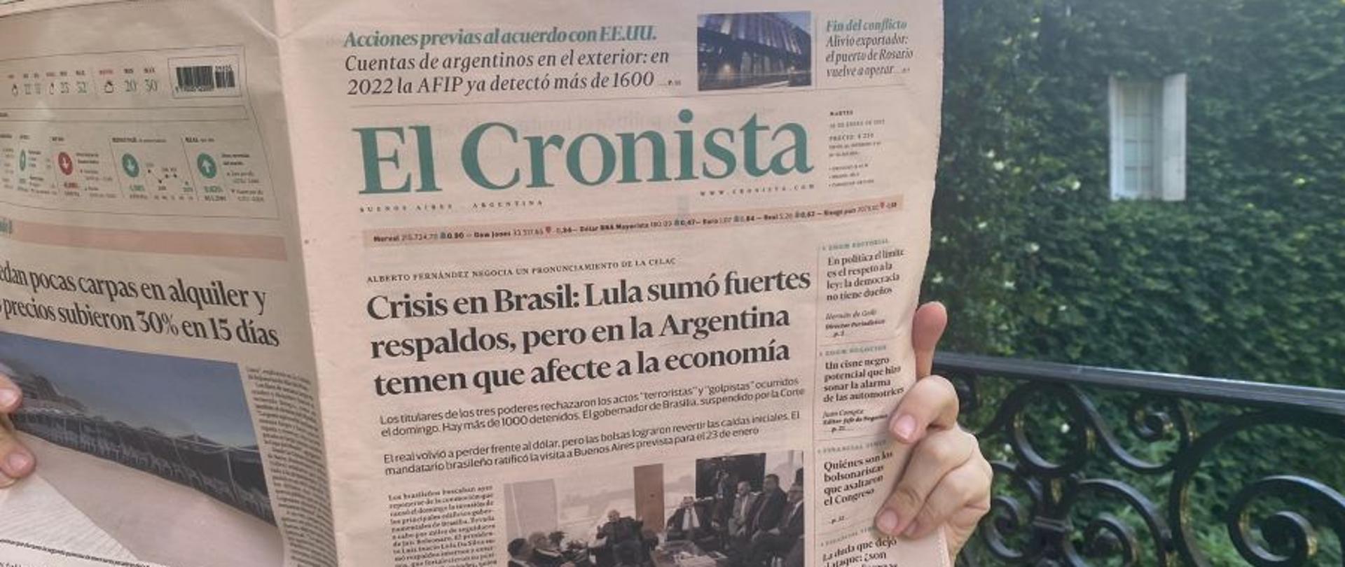 El Cronista”, un diario económico publicado en Buenos Aires, ha publicado un artículo sobre la economía polaca y las perspectivas de cooperación económica entre Polonia y Argentina.