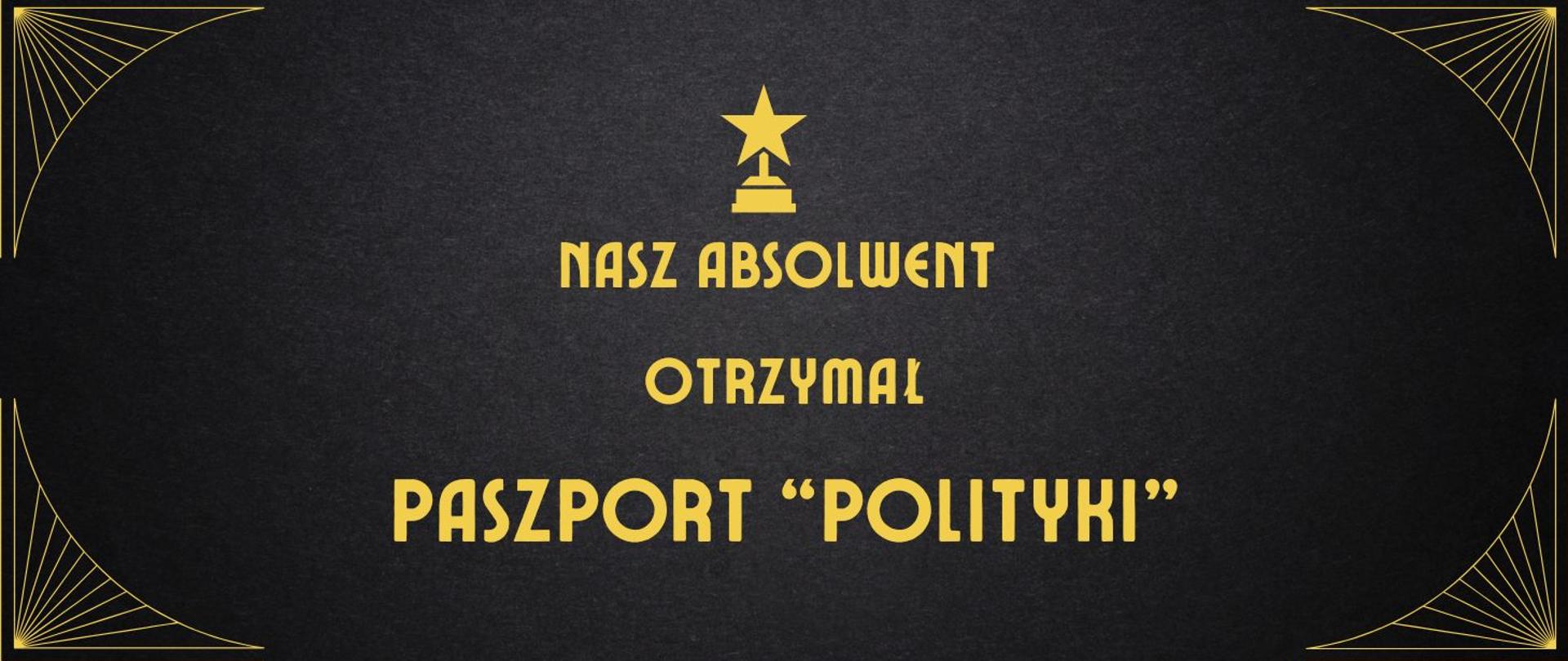 Paszport polityki, czarny plakat