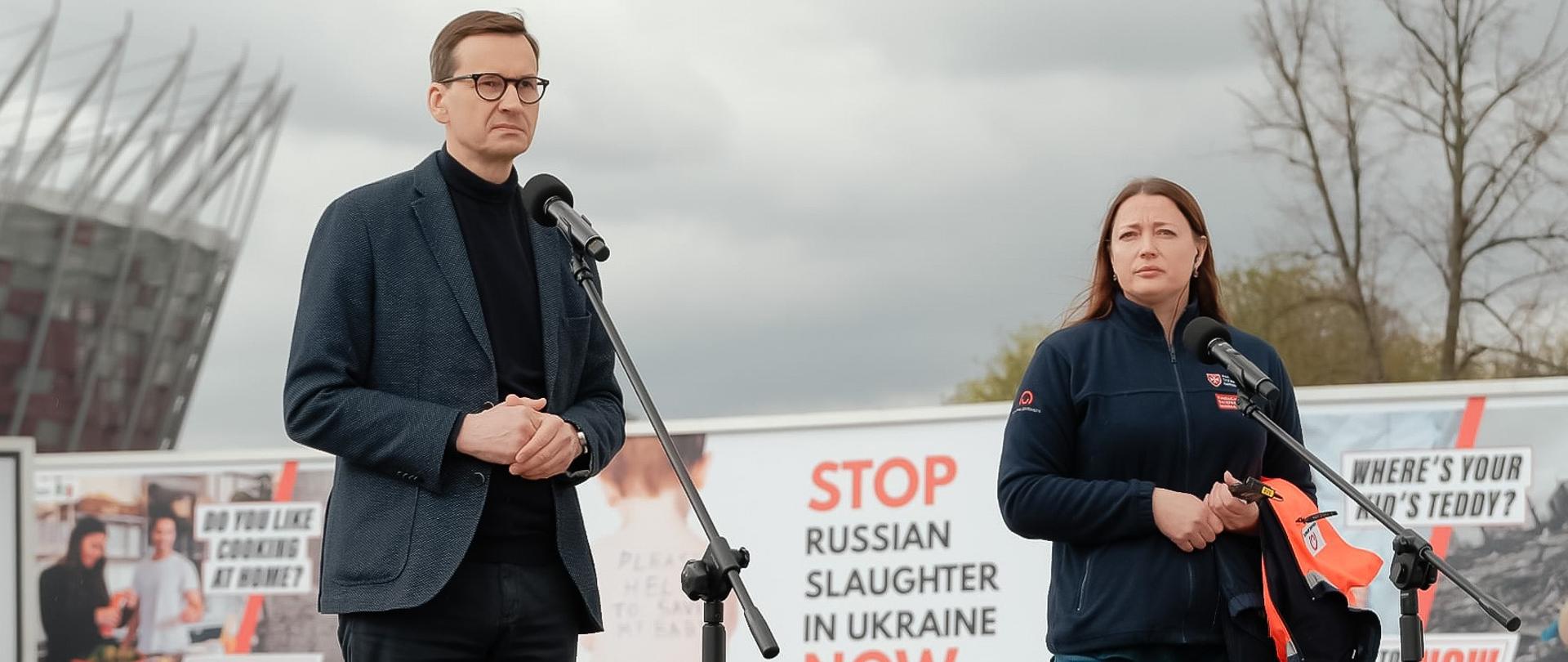 Prime Minister Mateusz Morawiecki presented the international #StopRussiaNOW campaign