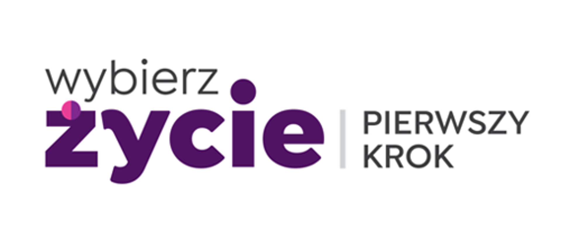 Baner z napisem wybierz życie, pierwszy krok