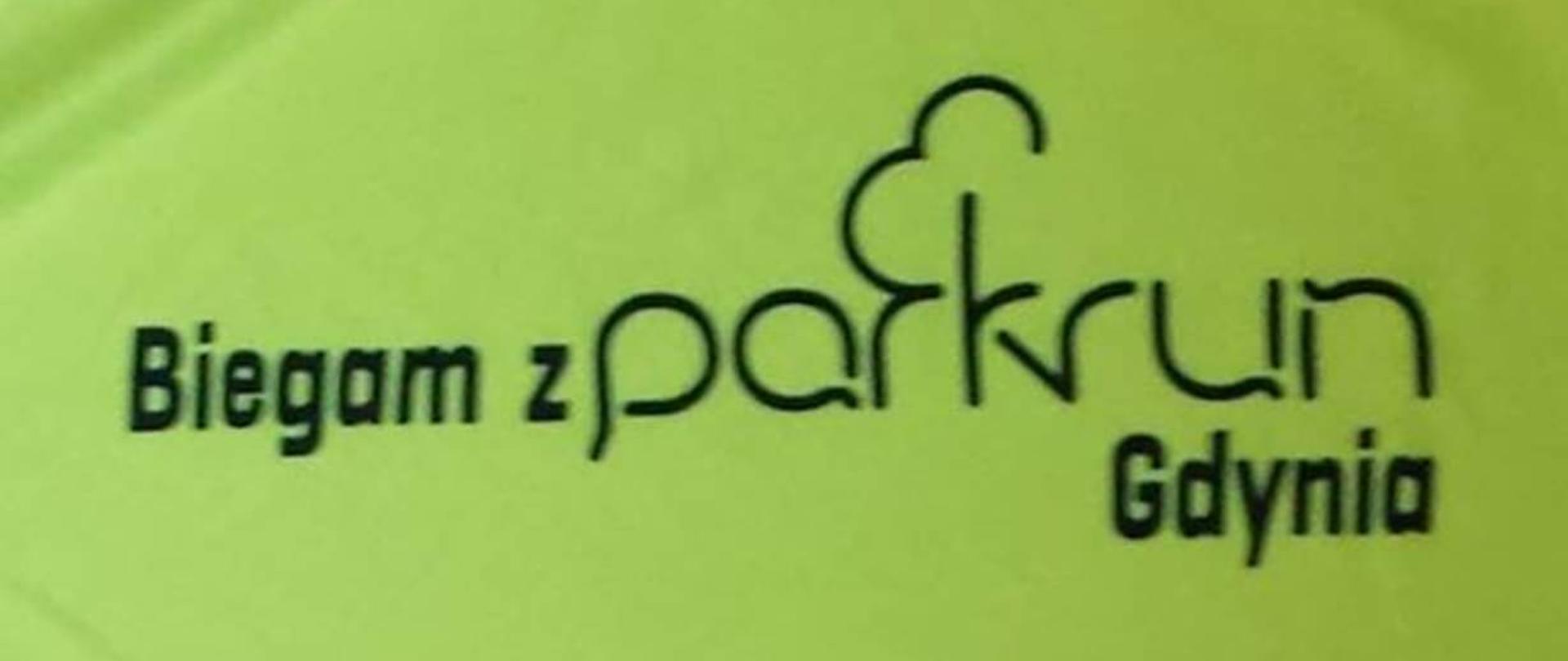 Logo i napis Biegam z parkrun Gdynia