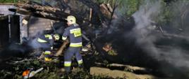Pożar budynku stodoły w miejscowości Małoszów