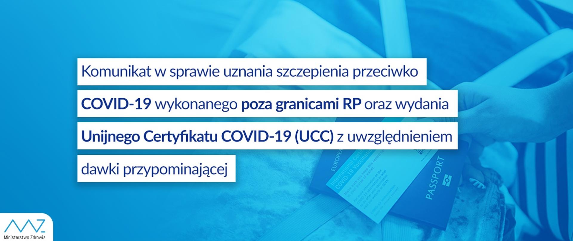 Komunikat w sprawie uznania szczepienia