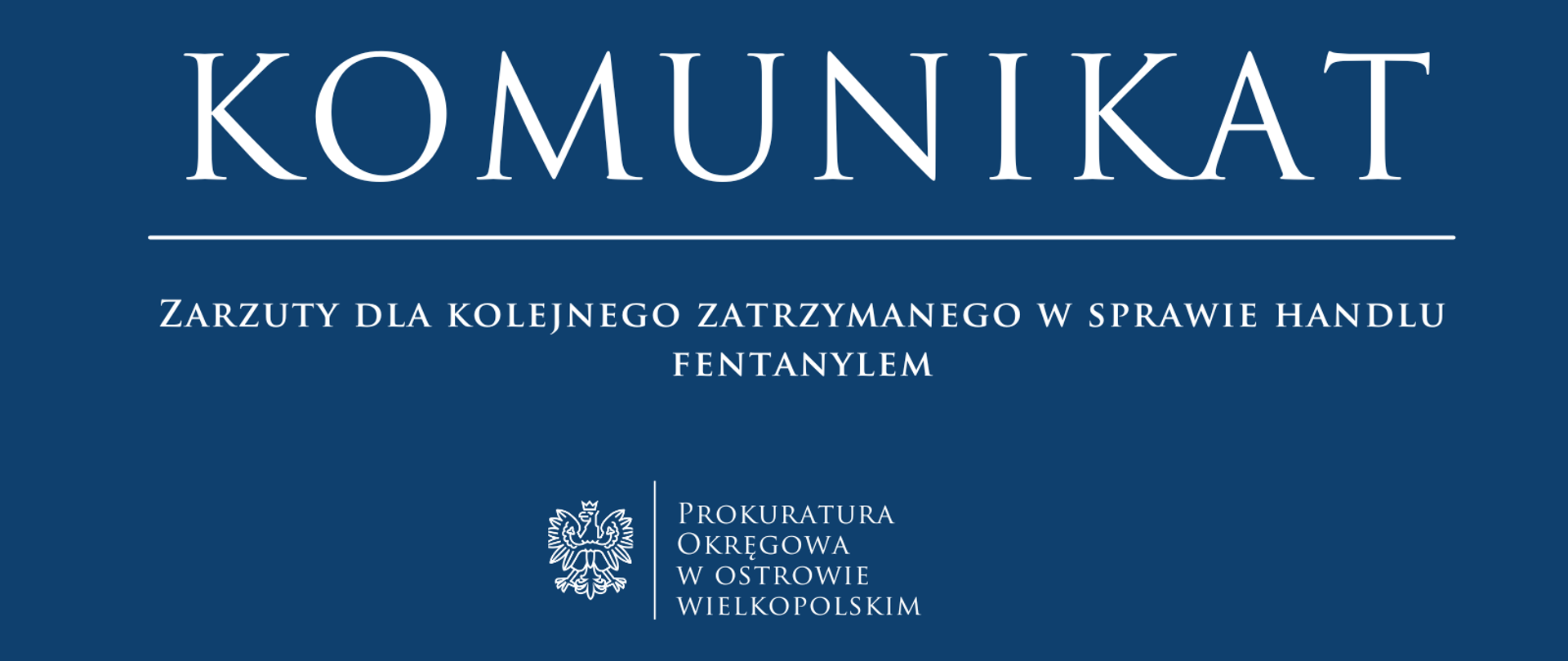 Zarzuty dla kolejnego zatrzymanego w sprawie handlu fentanylem