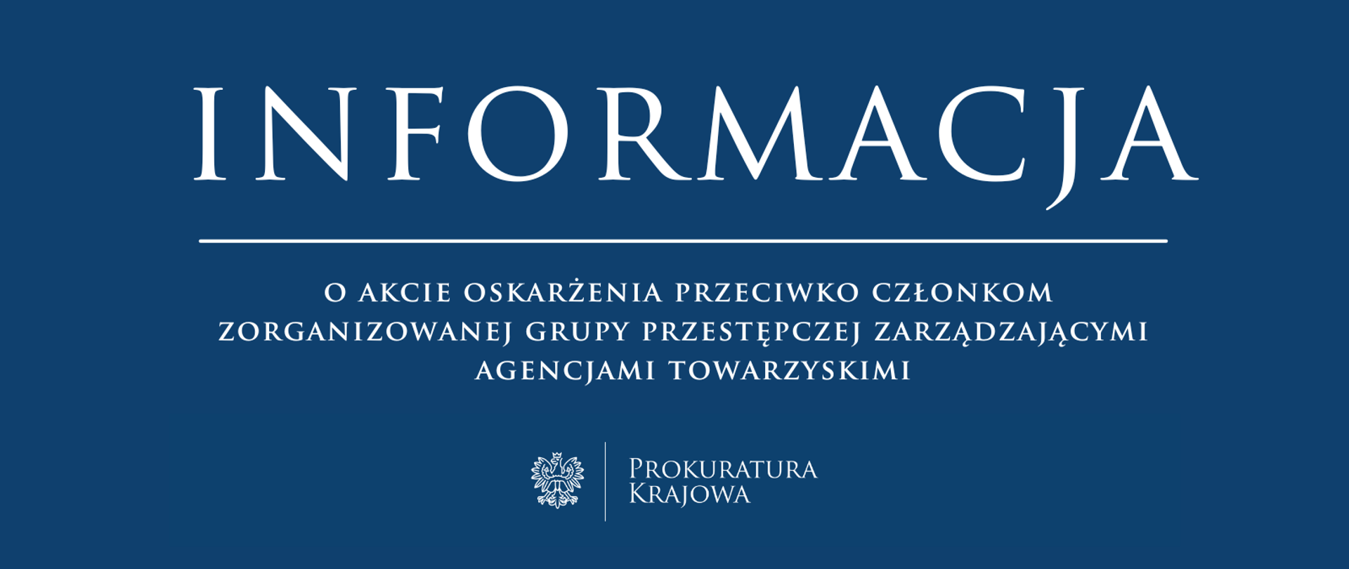 Akt oskarżenia wobec osób zarządzających
mieszkaniowymi agencjami towarzyskimi w Warszawie
