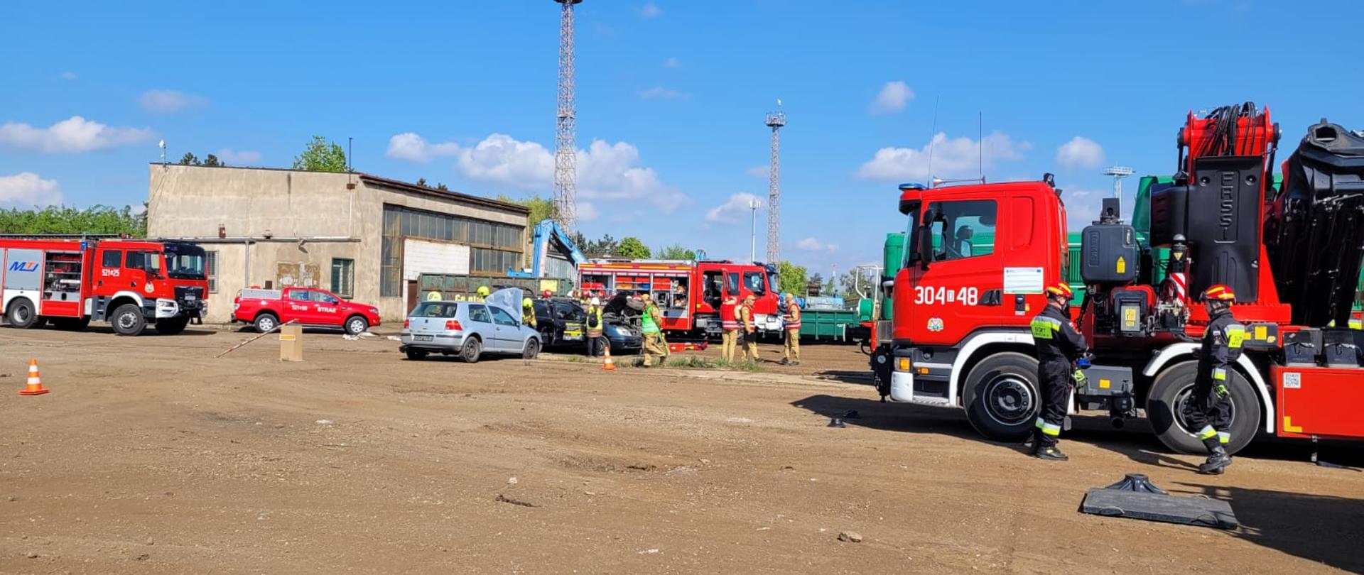 Działania ratownicze podczas ćwiczeń powiatowych