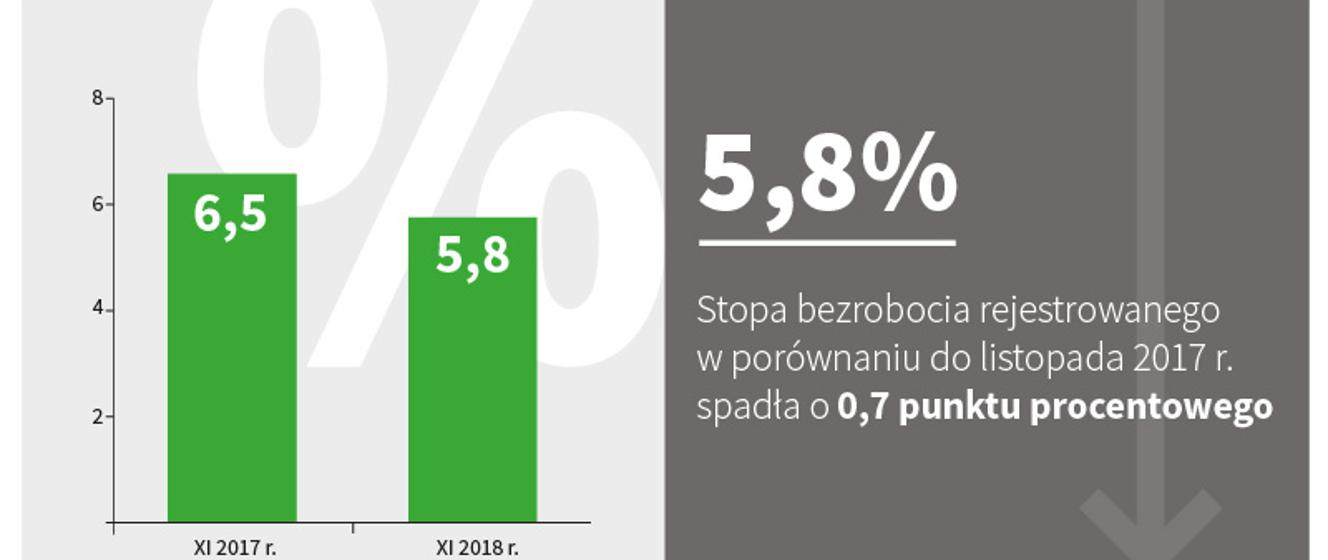 Bezrobocie W Listopadzie Na Poziomie 58 Ministerstwo Rodziny Pracy I Polityki Społecznej 0480