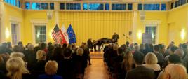 Audience listening to the performance of Mr. Medyna and Mr. Makowicz