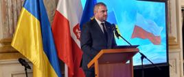 Wiceminister infrastruktury Stanisław Bukowiec w trakcie Dialogu Wysokiego Szczebla o Ukrainie Międzynarodowego Forum Transportu (ITF) 