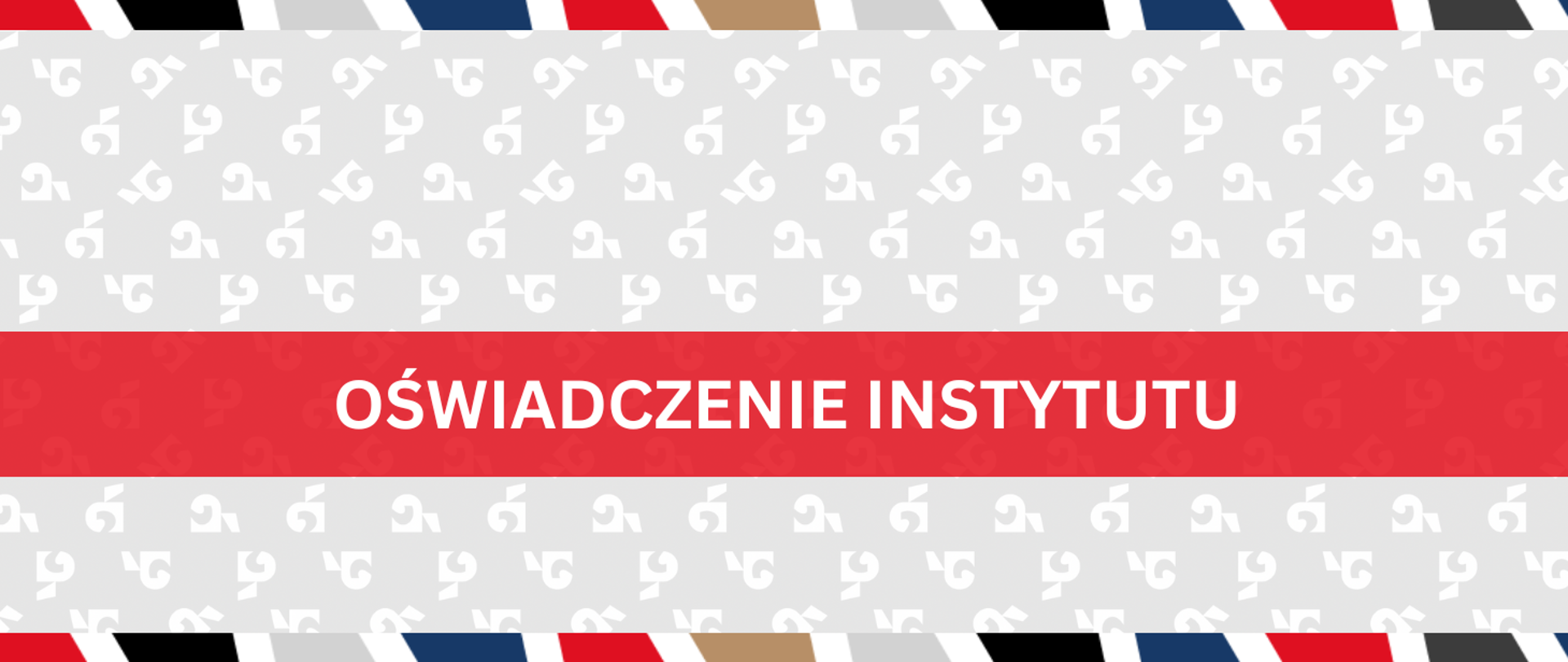 Oświadczenie instytutu - grafika abstrakcyjna