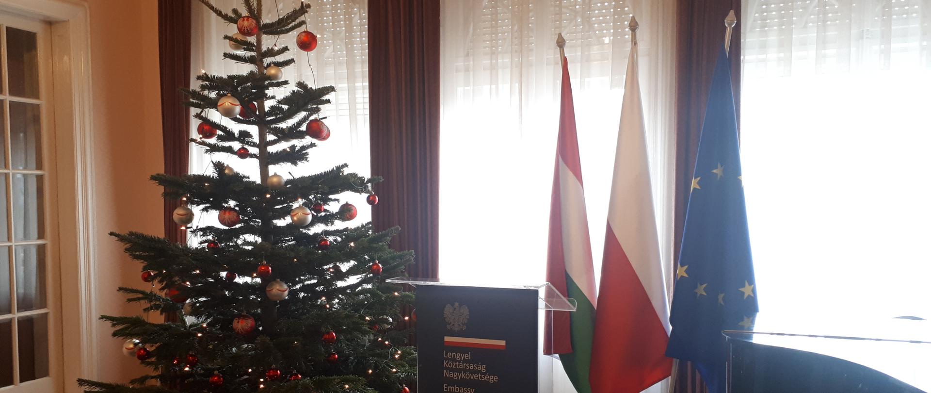 Choinka w Ambasadzie RP w Budapeszcie