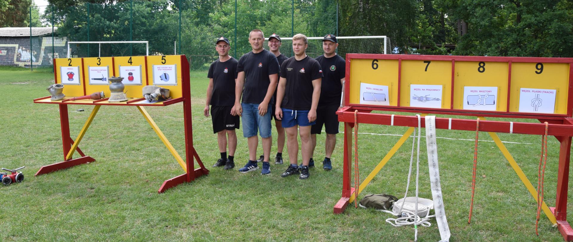 Szkolenie sędziów zawodów sportowo pożarniczych MDP- zajęcia praktyczne.